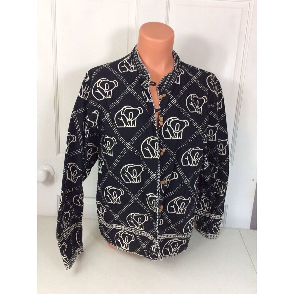 Koala Jacket Aboriginal Australian Reversible Womens Medium